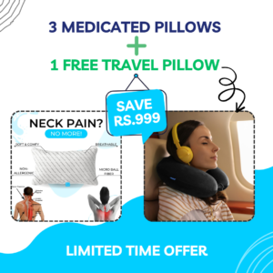 3 Medicated Pillows + Complete Neck Support Set