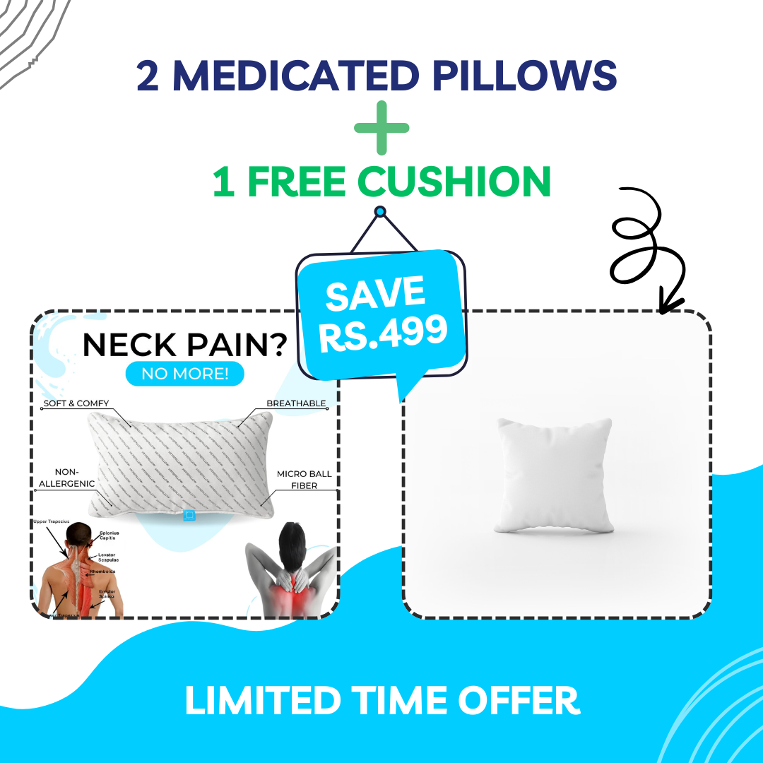 2 Medicated Pillows – Double Comfort Deal